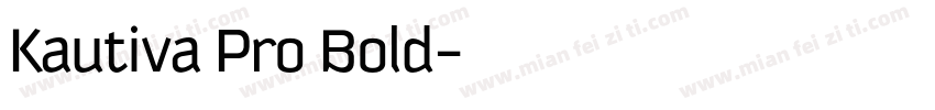 Kautiva Pro Bold字体转换